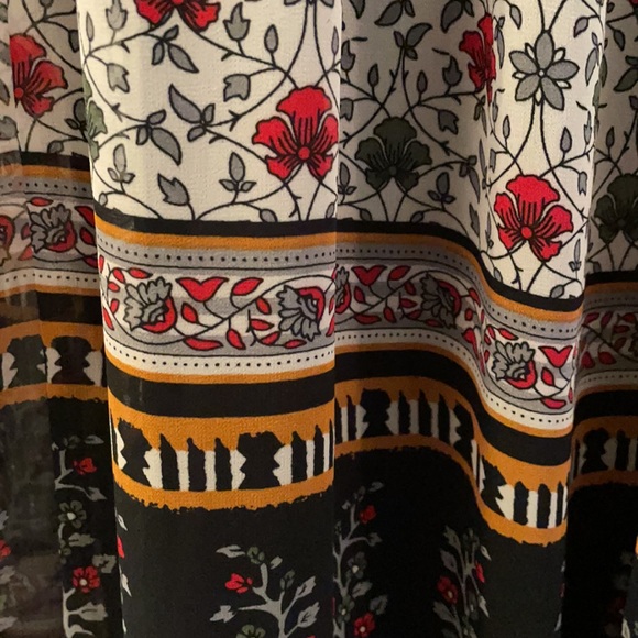 NWT One September Provençal boho midi dress, sz M - Picture 5 of 8